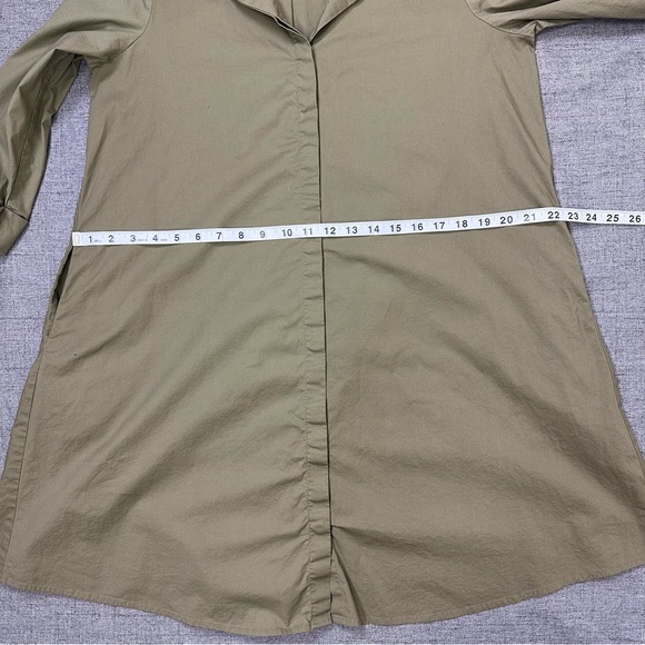Tuckernuck Charlie Stand Collar Sage Green Shirt Dress Size M - Picture 15 of 16